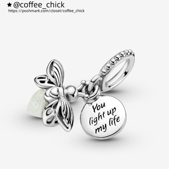 Pandora Glow-in-the-dark Firefly Dangle Charm - Picture 4 of 5